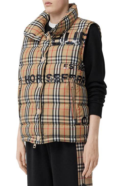 nordstrom burberry vest|burberry puffer vest.